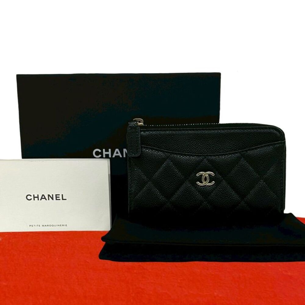 Chanel Matelasse Caviar Skin Coin Case Card Case